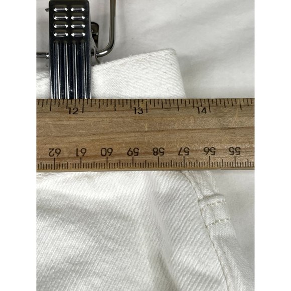 Free People Distressed Button Fly Jeans size 25 White - Picture 4 of 6